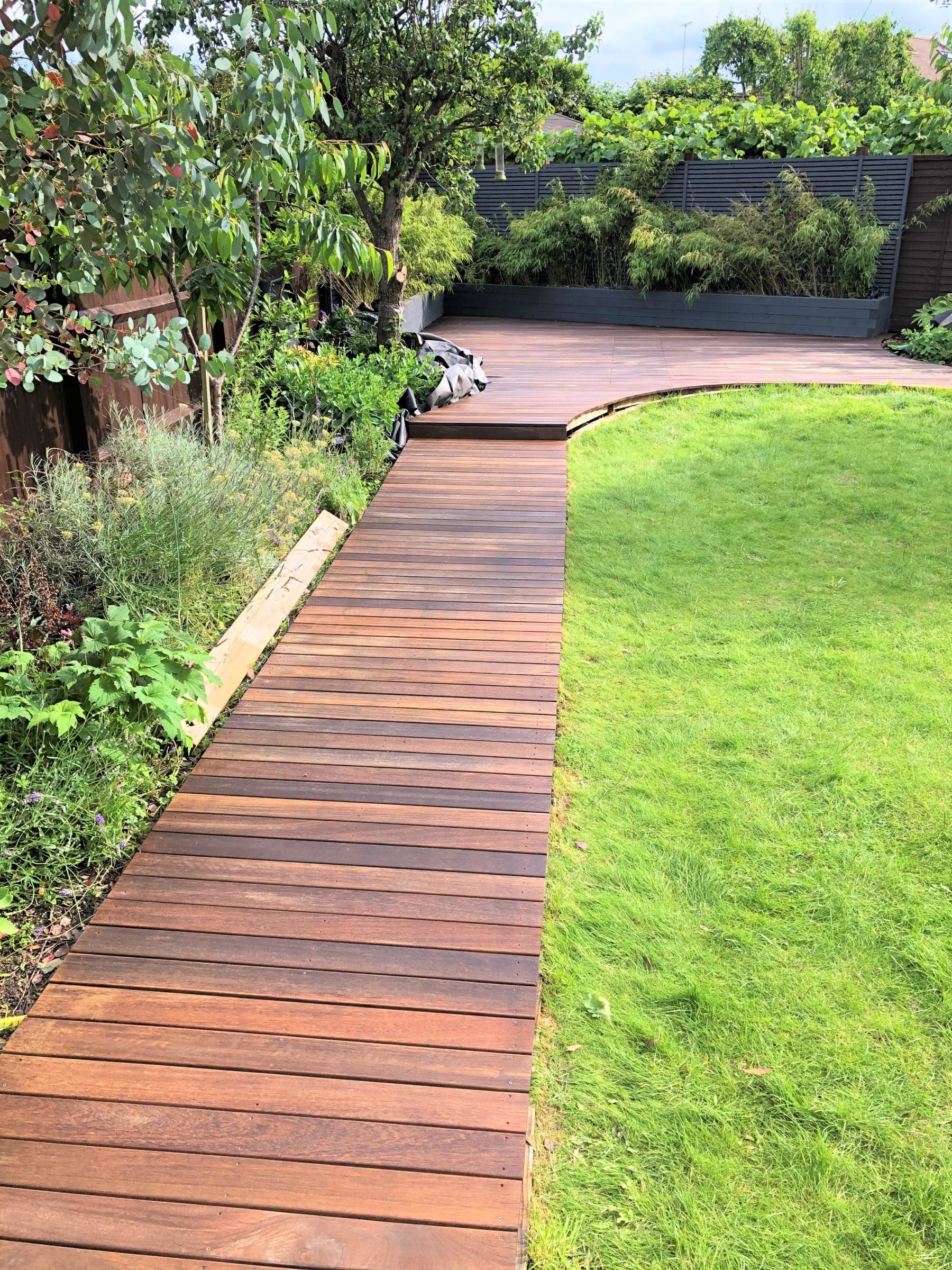 Hardwood decking restored with Owatrol products by Paul